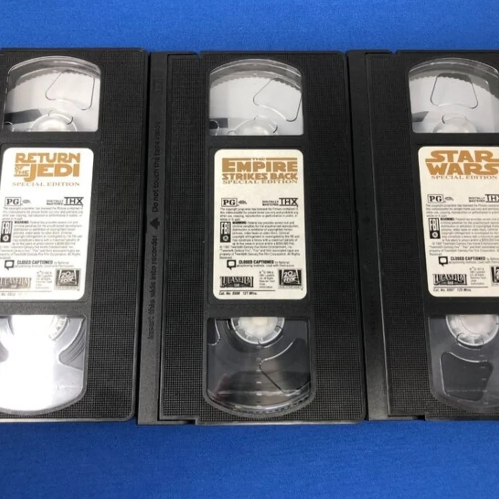 Star Wars Trilogy Special Edition Widescreen Collector Box Set VHS Released 1997
